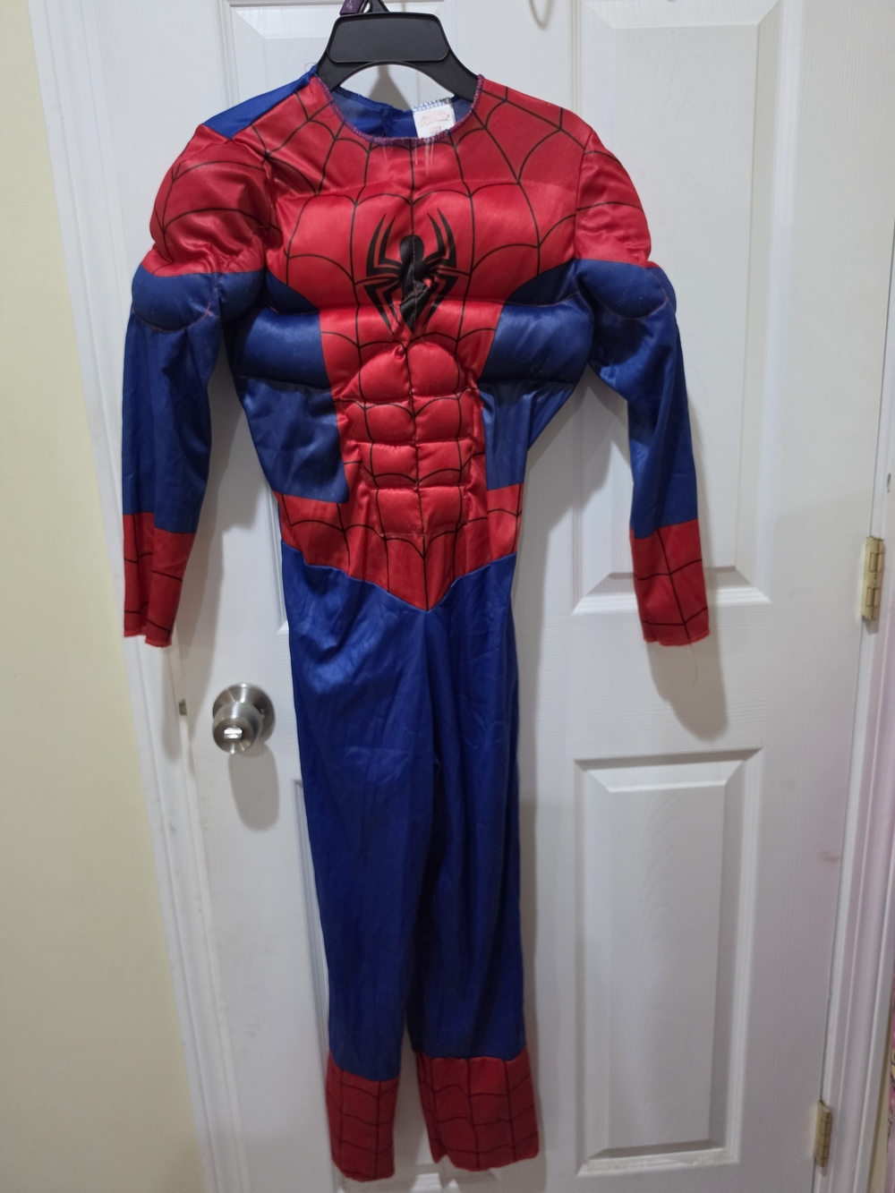 Spiderman Red and Blue Muscled Superhero Costume (Kids) Size 7/8